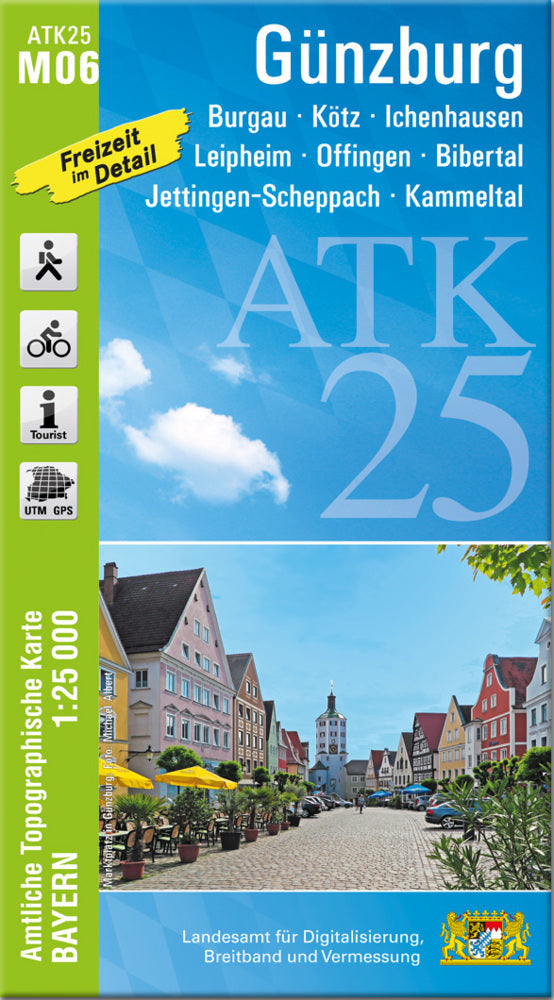 ATK25-M06 Günzburg (Amtliche Topographische Karte 1:25000) (Breitband Und Vermessung, Bayern Landesamt Für Digitalisierung)