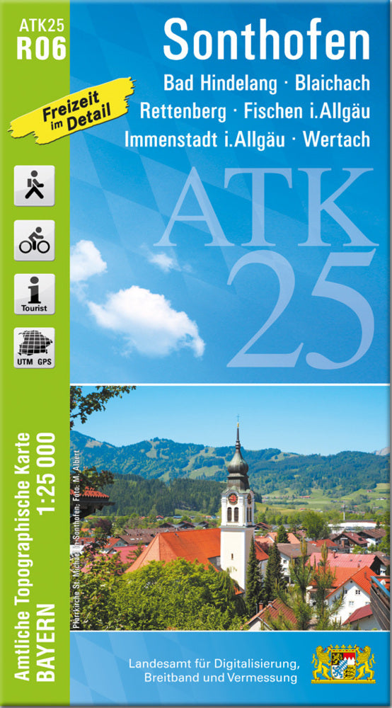 ATK25-R06 Sonthofen (Amtliche Topographische Karte 1:25000) (Breitband Und Vermessung, Bayern Landesamt Für Digitalisierung)