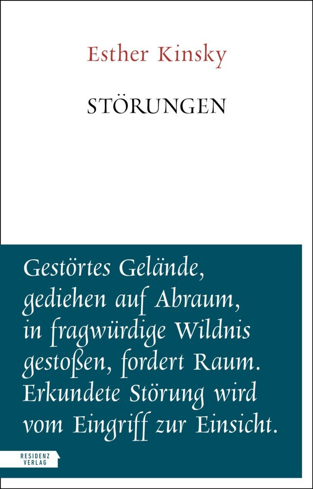 Störungen (Esther Kinsky)