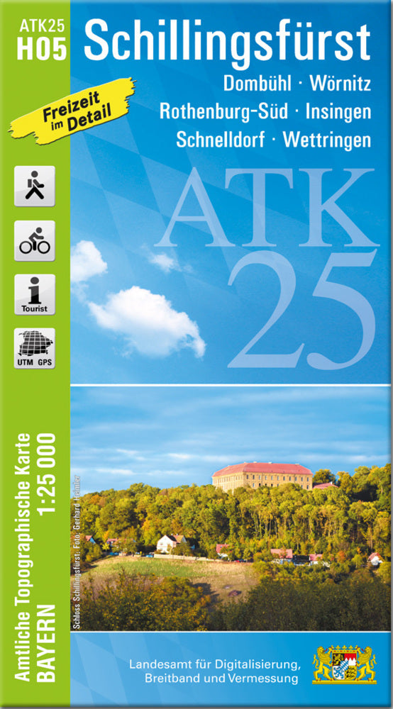ATK25-H05 Schillingsfürst (Amtliche Topographische Karte 1:25000) (Breitband Und Vermessung, Bayern Landesamt Für Digitalisierung)
