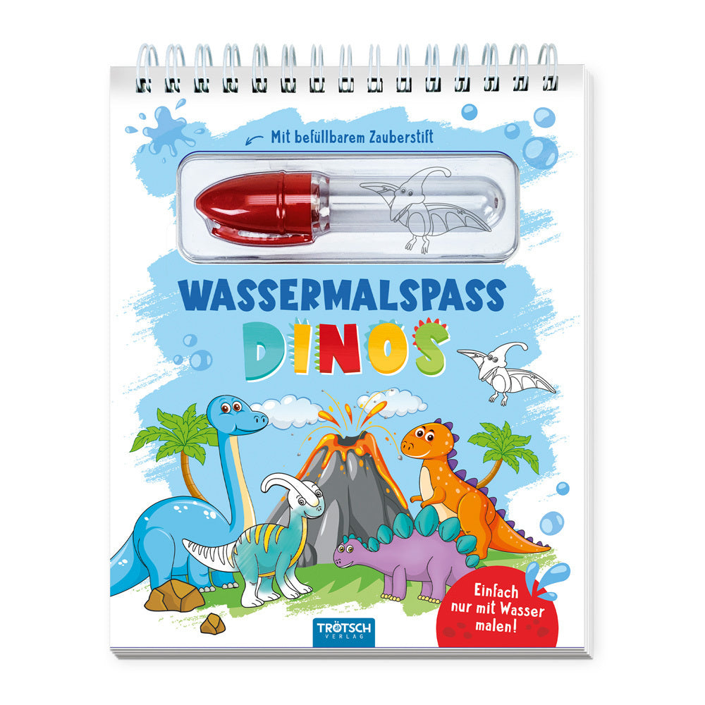 Trötsch Wassermalspaß mit Zauberstift Dinosaurier (Trötsch Verlag)