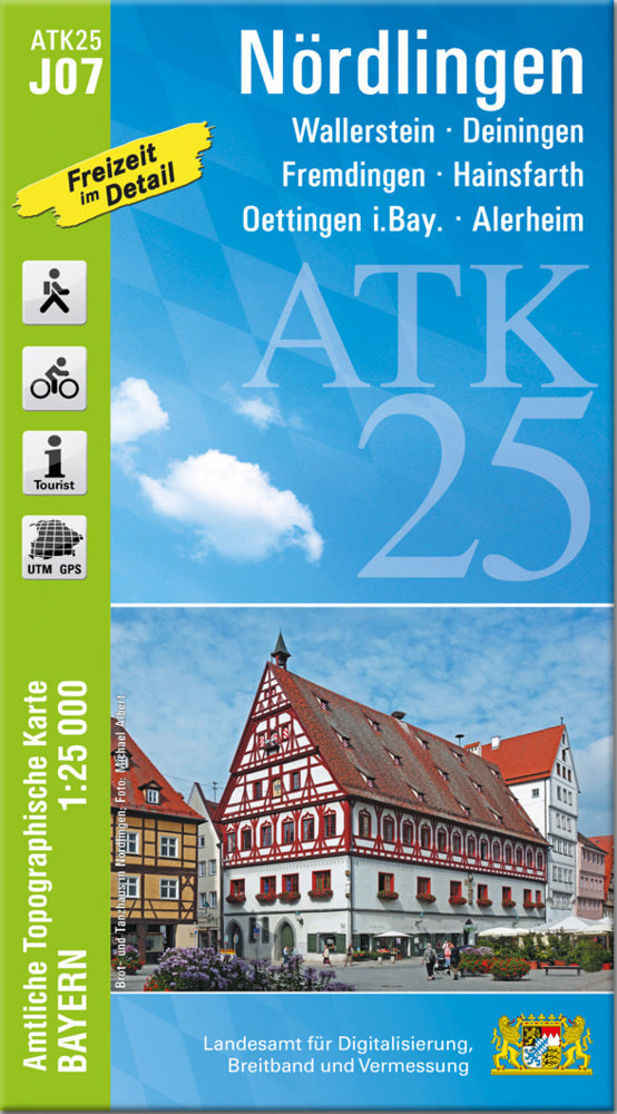 ATK25-J07 Nördlingen (Amtliche Topographische Karte 1:25000) (Breitband Und Vermessung, Bayern Landesamt Für Digitalisierung)