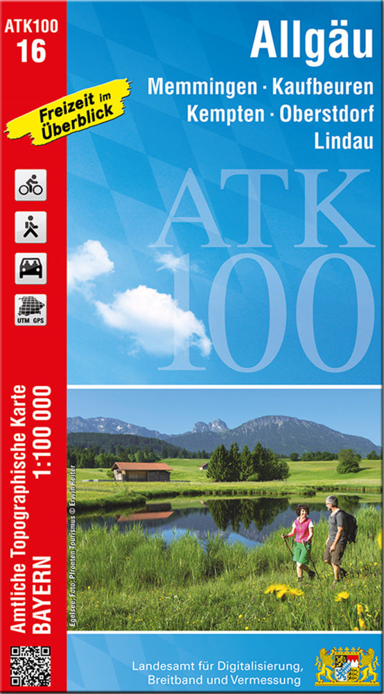 ATK100-16 Allgäu (Amtliche Topographische Karte 1:100000) (Breitband Und Vermessung, Bayern Landesamt Für Digitalisierung)