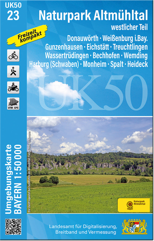 UK50-23 Naturpark Altmühltal westlicher Teil (Breitband Und Vermessung, Bayern Landesamt Für Digitalisierung)