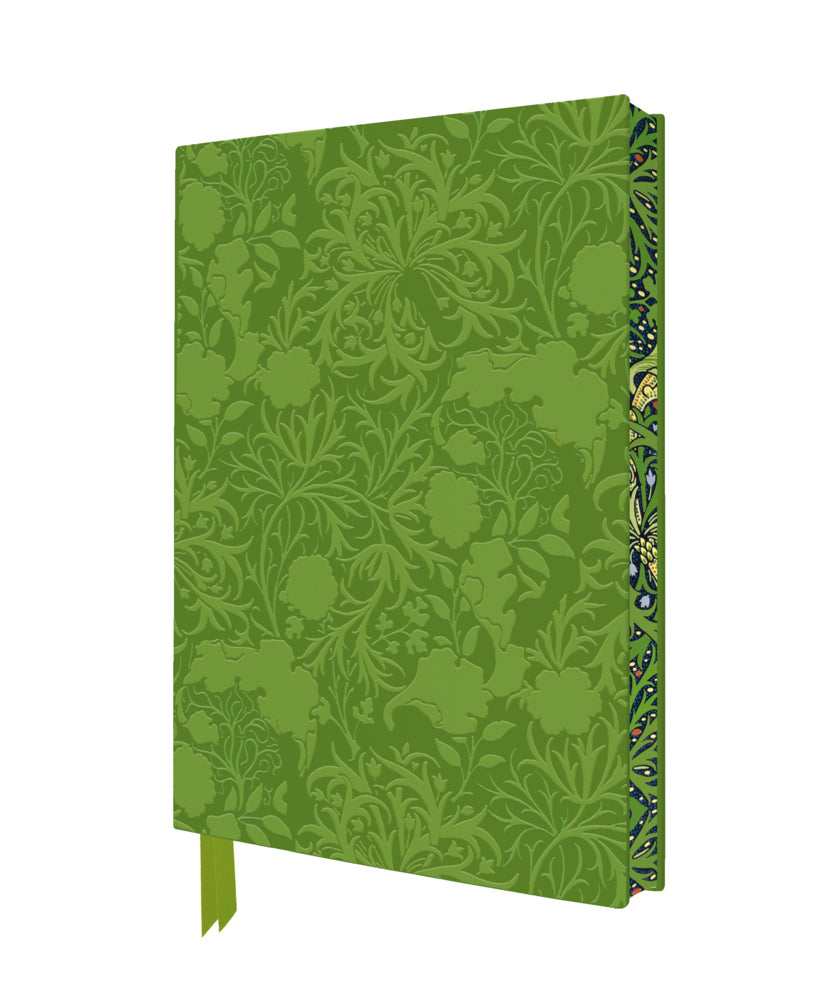 Exquisit Premium Notizbuch DIN A5: William Morris, Meeresalgen Tapetendesign (Flame Tree Publishing)