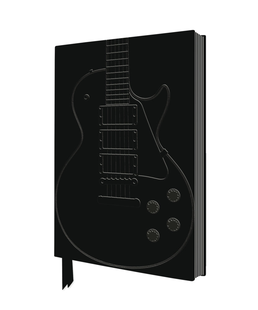 Exquisit Premium Notizbuch DIN A5: Gibson Les Paul, Black Guitar (Flame Tree Publishing)