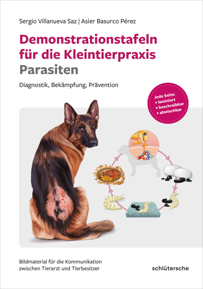 Demonstrationstafeln für die Kleintierpraxis Parasiten (Sergio Villanueva Saz)