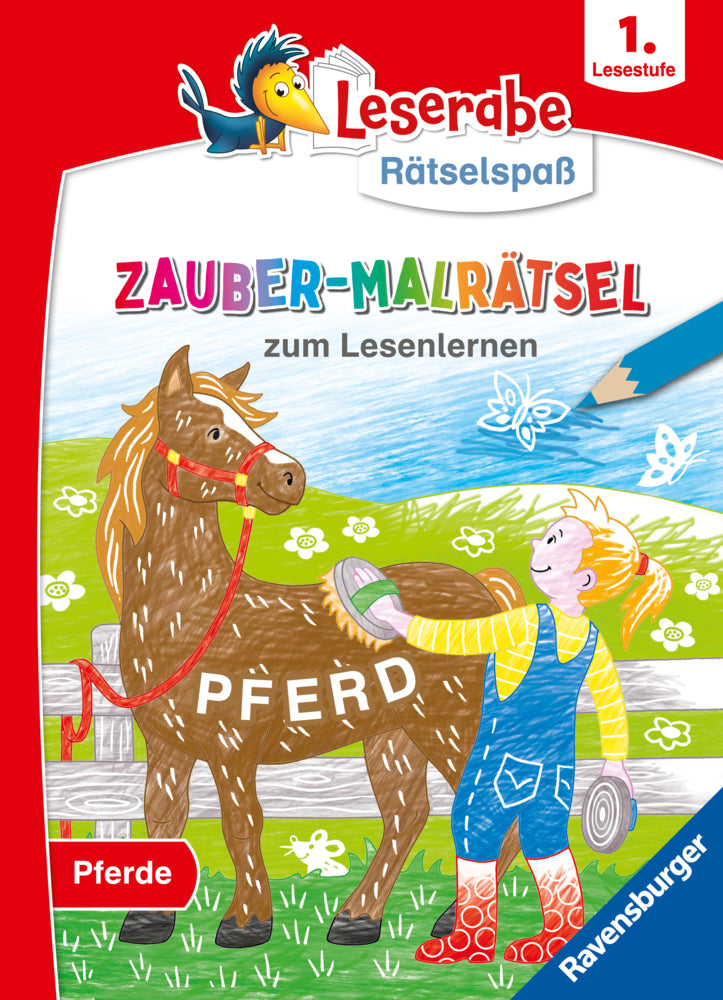 Leserabe Rätselspaß - Zauber-Malrätsel zum Lesenlernen: Pferde (1. Lesestufe) (Martine Richter)