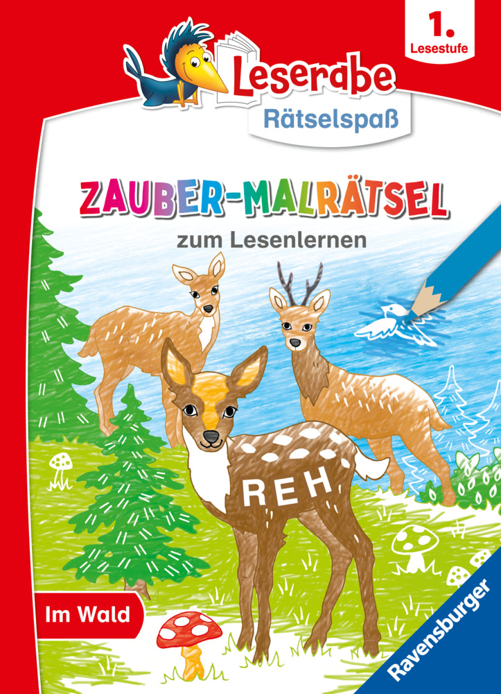 Leserabe Rätselspaß - Zauber-Malrätsel zum Lesenlernen: Im Wald (1. Lesestufe) (Melinda Ronto)