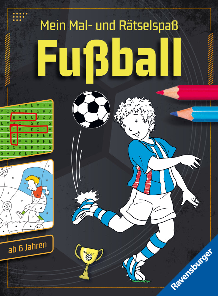 Mein Mal- und Rätselspaß: Fußball (Falko Honnen)