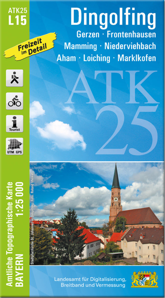 ATK25-L15 Dingolfing (Amtliche Topographische Karte 1:25000) (Breitband Und Vermessung, Bayern Landesamt Für Digitalisierung)