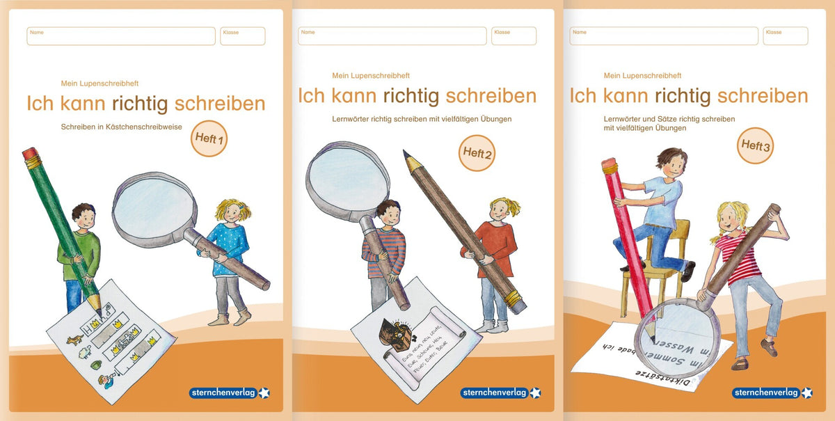 Mein Lupenschreibheft 1 bis 3 im Set - Ich kann richtig schreiben (Sternchenverlag Gmbh)