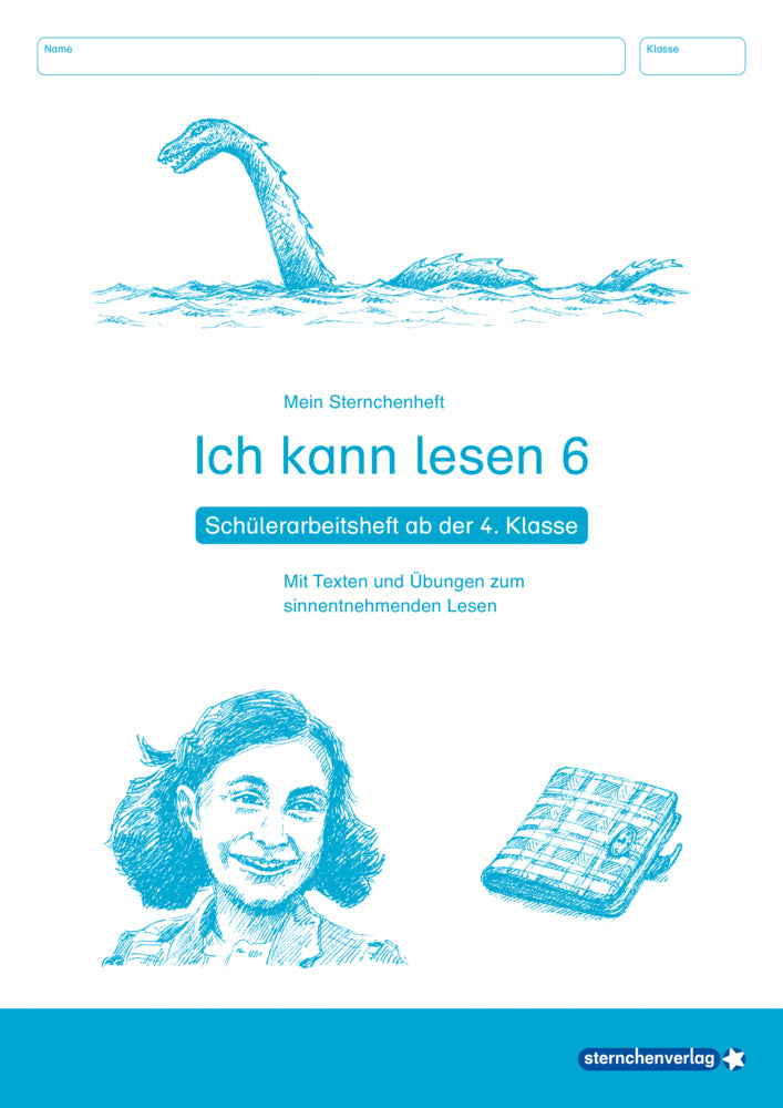 Ich kann lesen 6 - Schülerarbeitsheft ab der 4. Klasse (Sternchenverlag Gmbh)