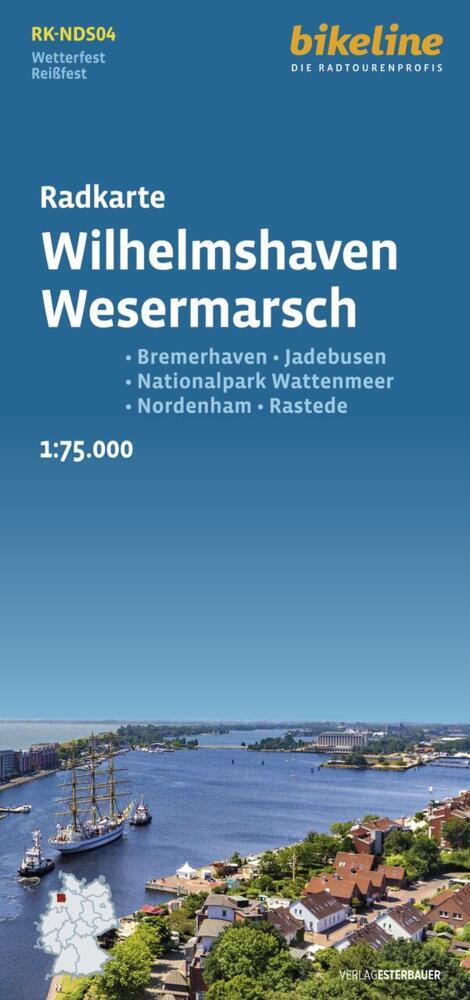 Radkarte Wilhelmshaven, Wesermarsch (Esterbauer Verlag)