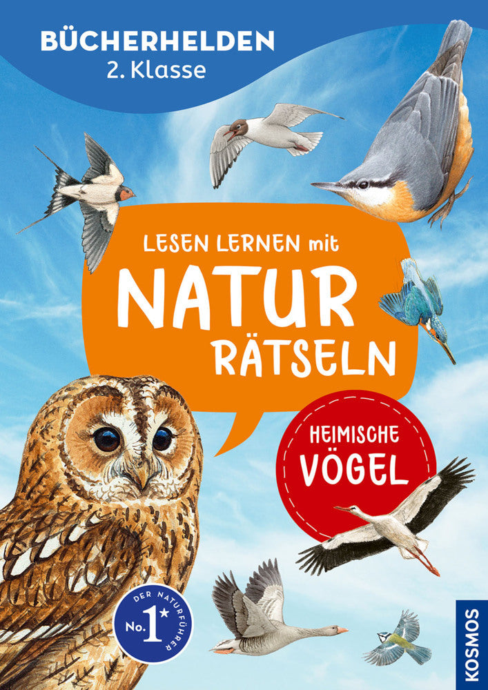 Lesen lernen mit Naturrätseln, Bücherhelden 2. Klasse, heimische Vögel (Julia Hiller)