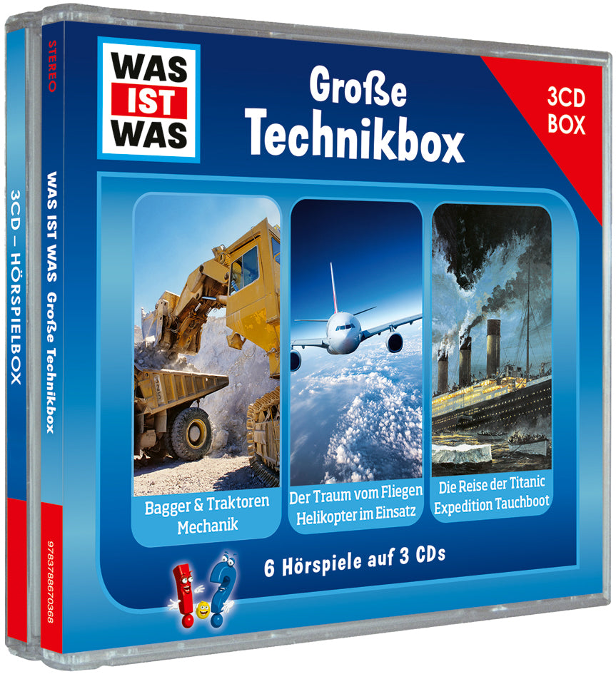 WAS IST WAS 3-CD Hörspielbox. Große Technikbox, Audio-CD (Tessloff Verlag Ragnar Tessloff Gmbh & Co.Kg)