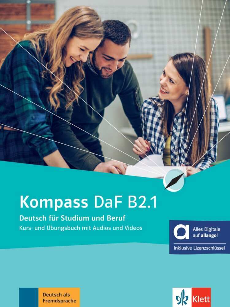 Kompass DaF B2.1 - Hybride Ausgabe allango, m. 1 Beilage (Birgit Braun)
