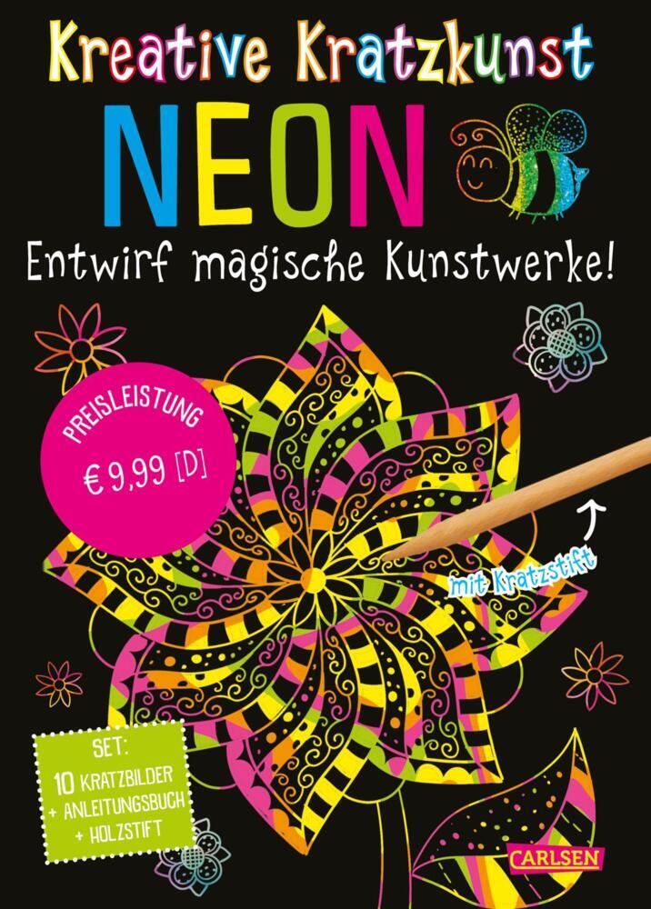 Kratzbilder für Kinder: Kreative Kratzkunst: Neon (Anton Poitier)