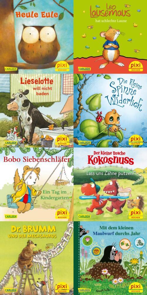 Pixi-8er-Set 297: Pixis liebste Kinderbuch-Helden (8x1 Exemplar), 8 Teile (Diverse)