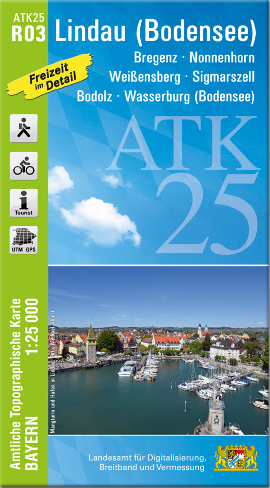 ATK25-R03 Lindau (Bodensee) (Amtliche Topographische Karte 1:25000) (Breitband Und Vermessung, Bayern Landesamt Für Digitalisierung)