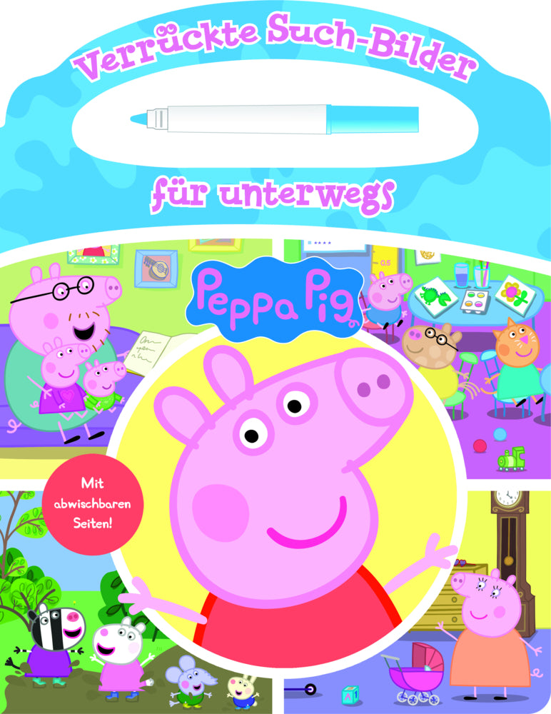 Peppa Pig - Verrückte Such-Bilder für unterwegs - Wimmelbuch - Pappbilderbuch mit Stift und abwischbaren Seiten ab 3 Jahren - Peppa Wutz (Phoenix International Publications Germany Gmbh)