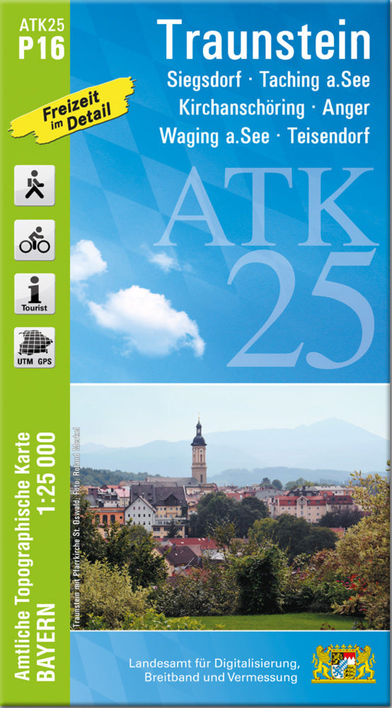 ATK25-P16 Traunstein (Amtliche Topographische Karte 1:25000) (Breitband Und Vermessung, Bayern Landesamt Für Digitalisierung)