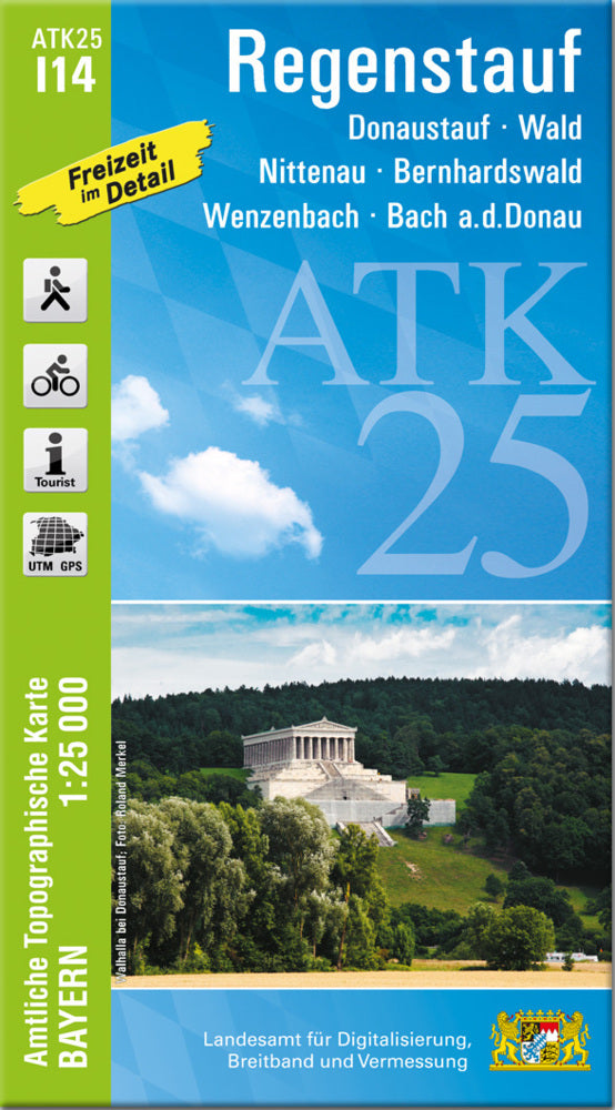 ATK25-I14 Regenstauf (Amtliche Topographische Karte 1:25000) (Breitband Und Vermessung, Bayern Landesamt Für Digitalisierung)