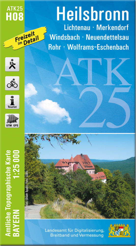 ATK25-H08 Heilsbronn (Amtliche Topographische Karte 1:25000) (Breitband Und Vermessung, Bayern Landesamt Für Digitalisierung)