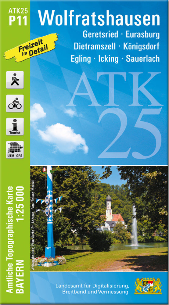 ATK25-P11 Wolfratshausen (Amtliche Topographische Karte 1:25000) (Breitband Und Vermessung, Bayern Landesamt Für Digitalisierung)