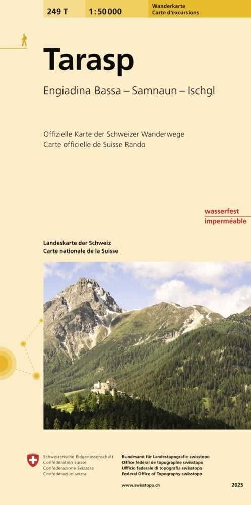 249T Tarasp Wanderkarte (Bundesamt Für Landestopografie Swisstopo)