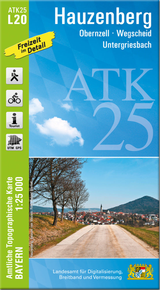 ATK25-L20 Hauzenberg (Amtliche Topographische Karte 1:25000) (Breitband Und Vermessung, Bayern Landesamt Für Digitalisierung)