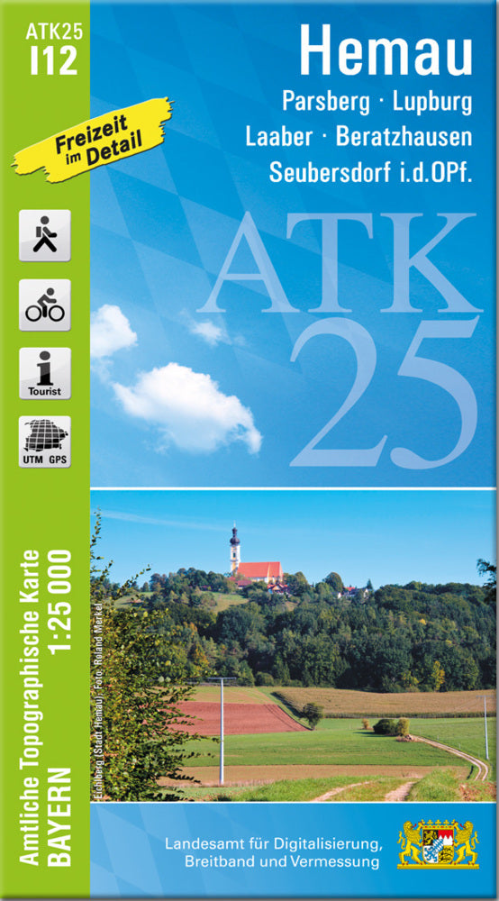 ATK25-I12 Hemau (Amtliche Topographische Karte 1:25000) (Breitband Und Vermessung, Bayern Landesamt Für Digitalisierung)