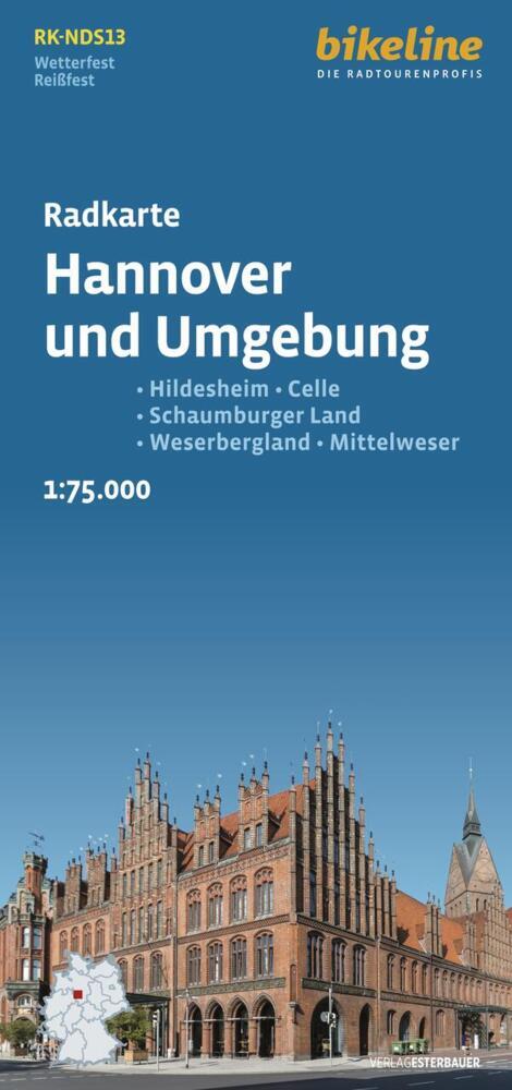 Radkarte Hannover und Umgebung (RK-NDS13) (Esterbauer Verlag)