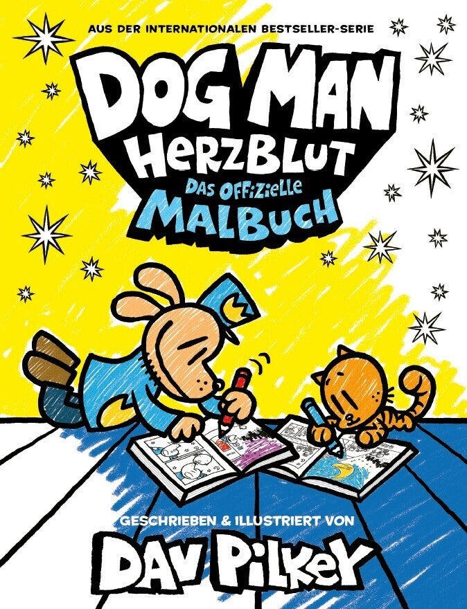 Dog Man Herzblut : Das offizielle Malbuch (Dav Pilkey)