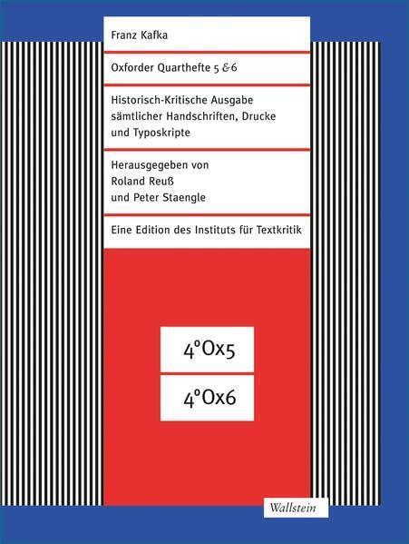 Oxforder Quarthefte 5 & 6 (Franz Kafka)