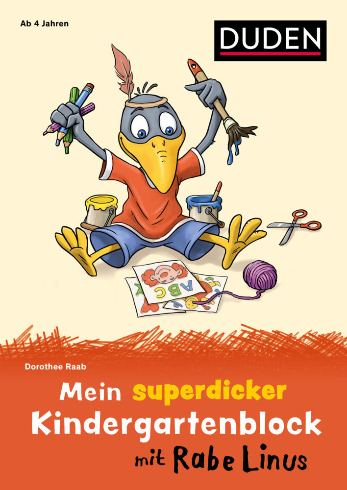 Mein superdicker Kindergartenblock mit Rabe Linus (Dorothee Raab)