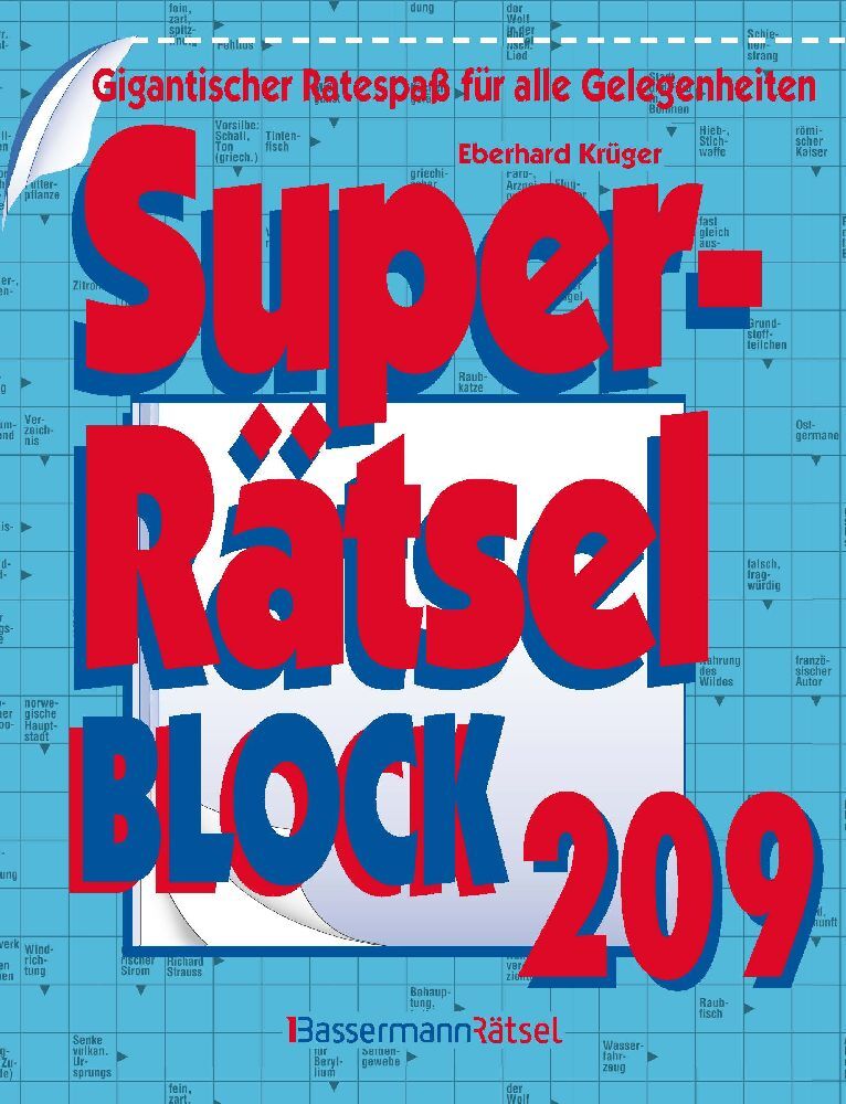Superrätselblock 209 (Eberhard Krüger)
