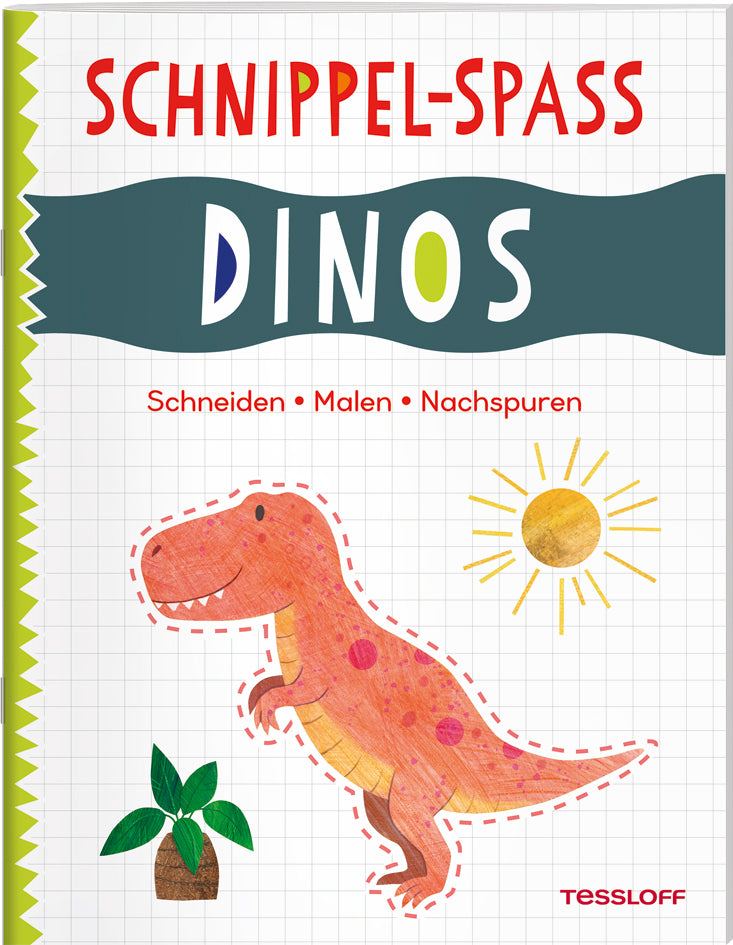 Schnippel-Spaß. Dinos. Schneiden - Malen - Nachspuren (Amanda Lott)