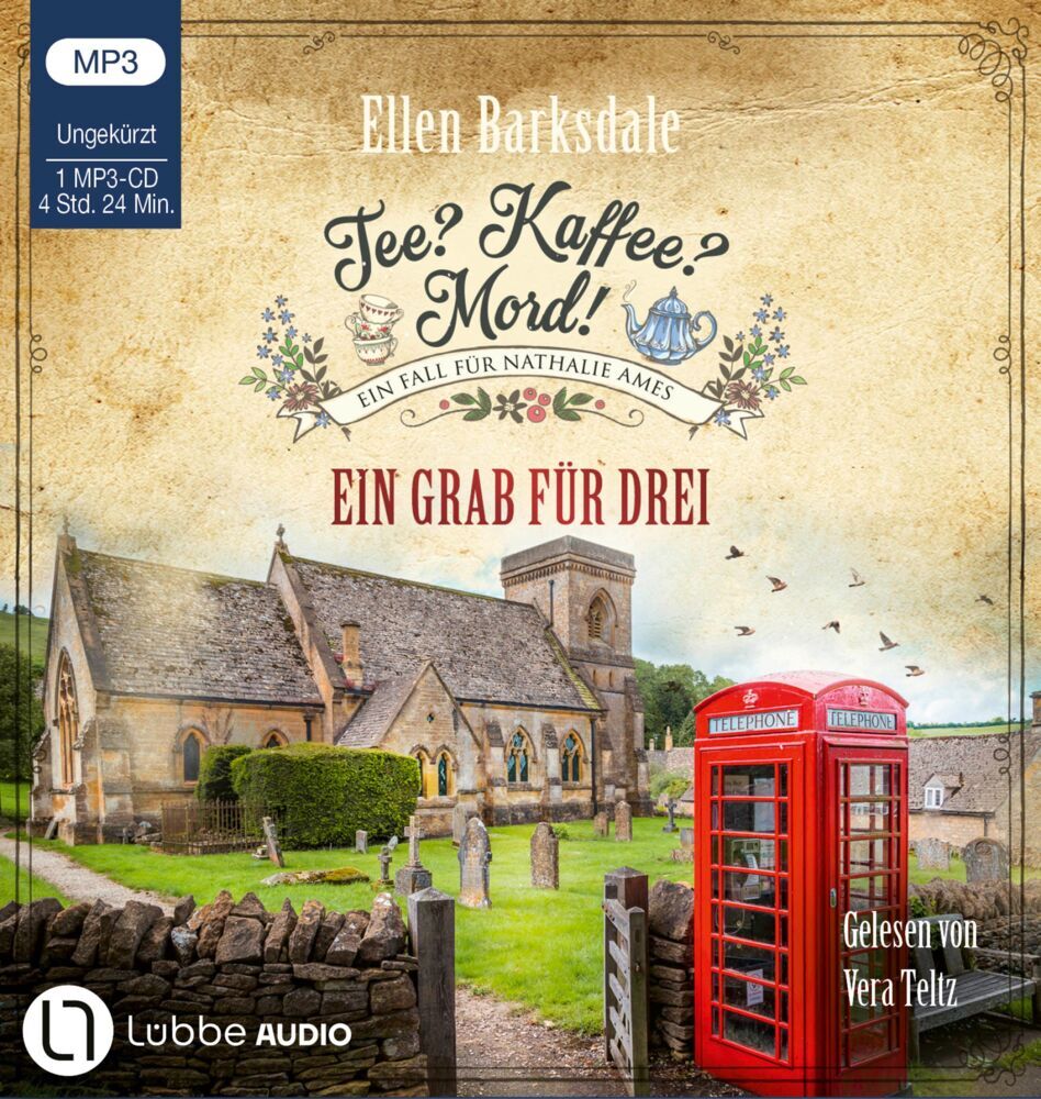 Tee? Kaffee? Mord! - Ein Grab für drei, 1 Audio-CD, 1 MP3 (Ellen Barksdale)