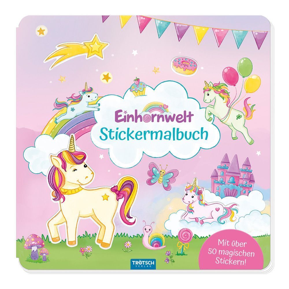Trötsch Malbuch Stickermalbuch Einhornwelt (Trötsch Verlag Gmbh & Co.Kg)