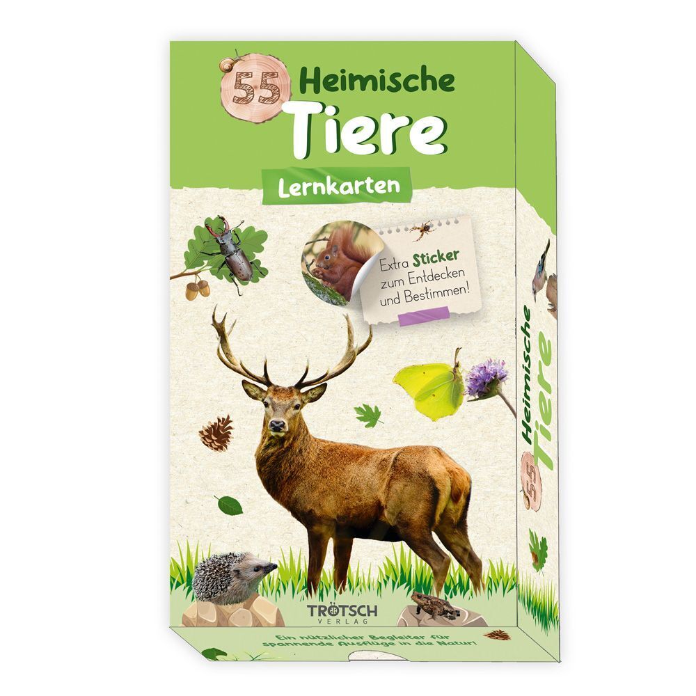 Trötsch 55 Lernkarten Heimische Tiere (Trötsch Verlag Gmbh & Co.Kg)