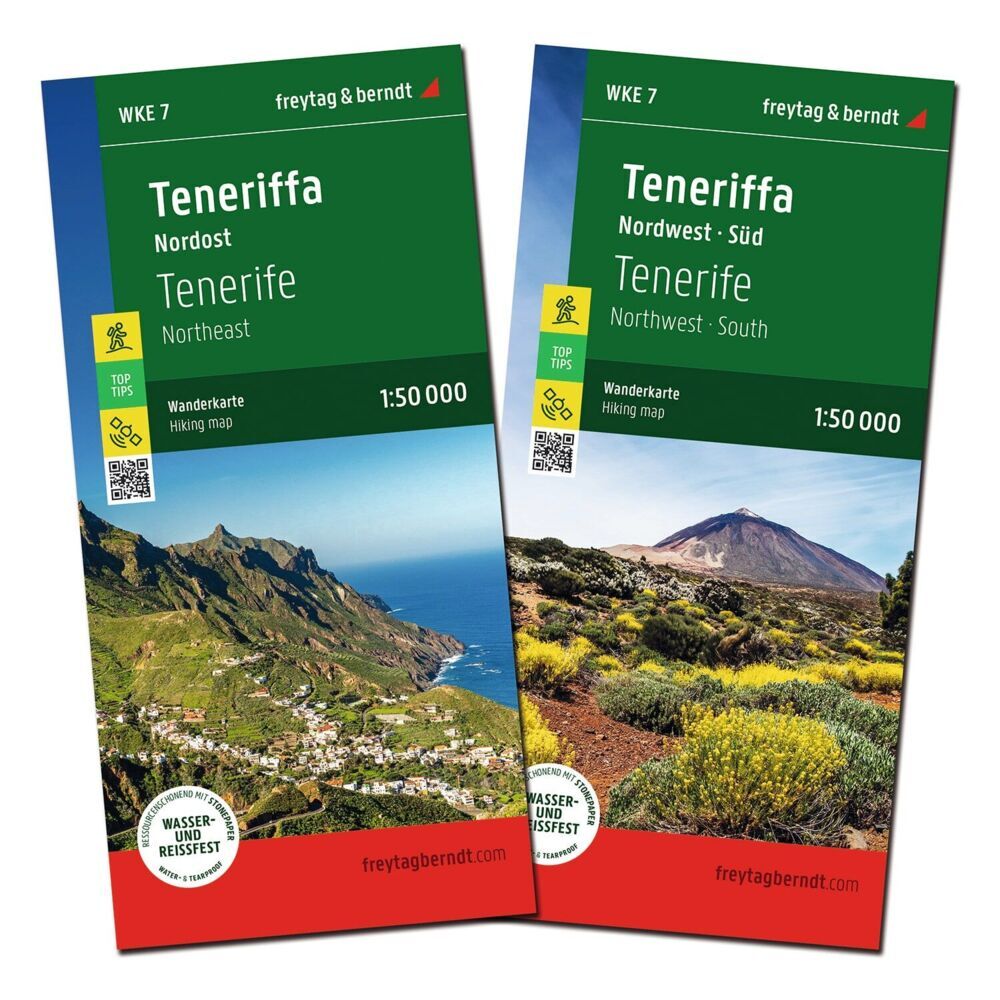 freytag & berndt Wanderkarten-Set Teneriffa 1:50.000