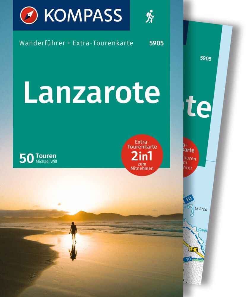 KOMPASS Wanderführer Lanzarote, 50 Touren mit Extra-Tourenkarte (Michael Will)