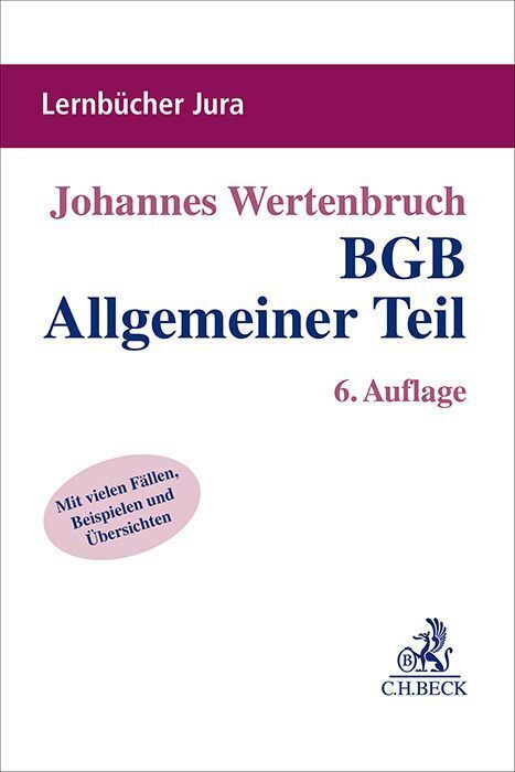 BGB Allgemeiner Teil (Johannes Wertenbruch)
