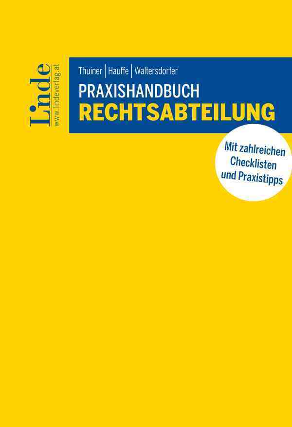 Praxishandbuch Rechtsabteilung (Stefanie Thuiner)