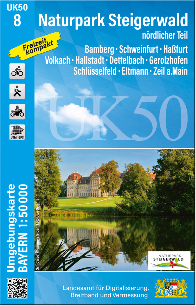 UK50-8 Naturpark Steigerwald, nördlicher Teil (Breitband Und Vermessung, Bayern Landesamt Für Digitalisierung)