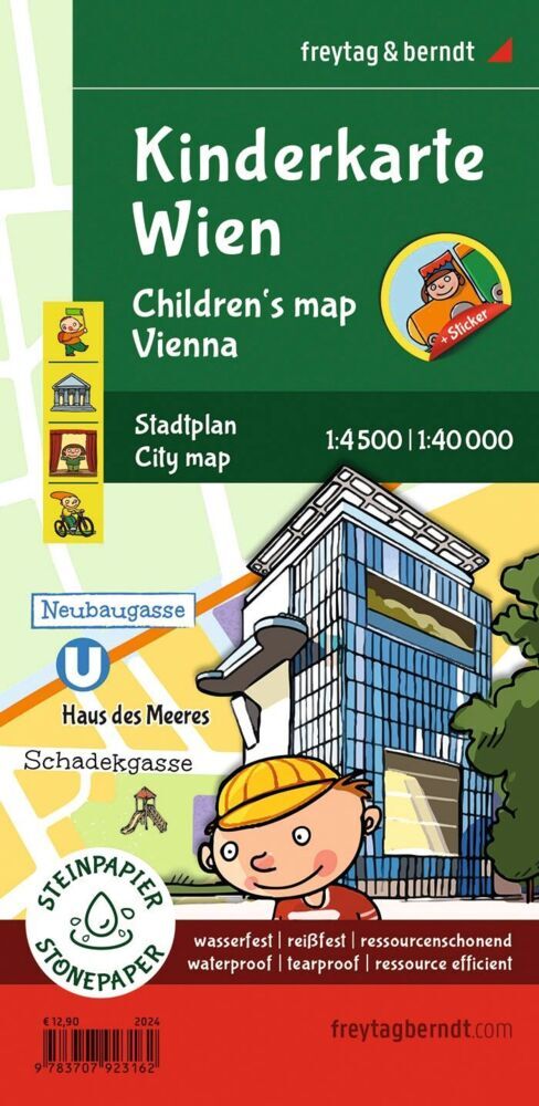 freytag & berndt Stadtplan Kinderkarte Wien 1:40.000
