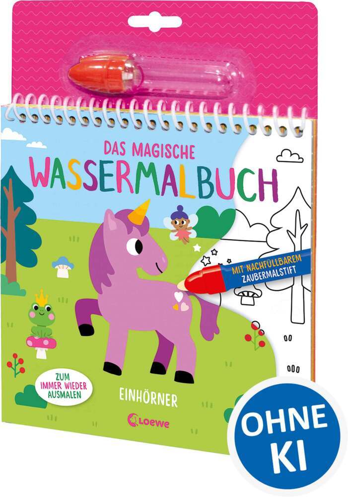 Das magische Wassermalbuch - Einhörner
