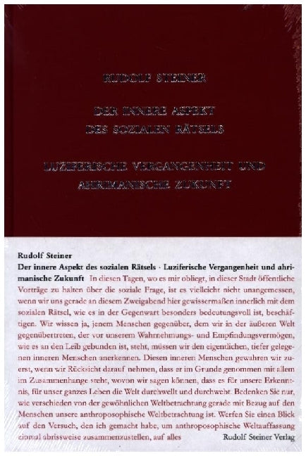 Der innere Aspekt des sozialen Rätsels (Rudolf Steiner)