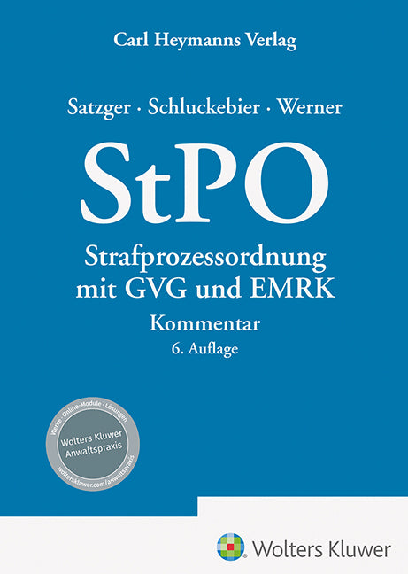StPO - Kommentar (Helmut Satzger)